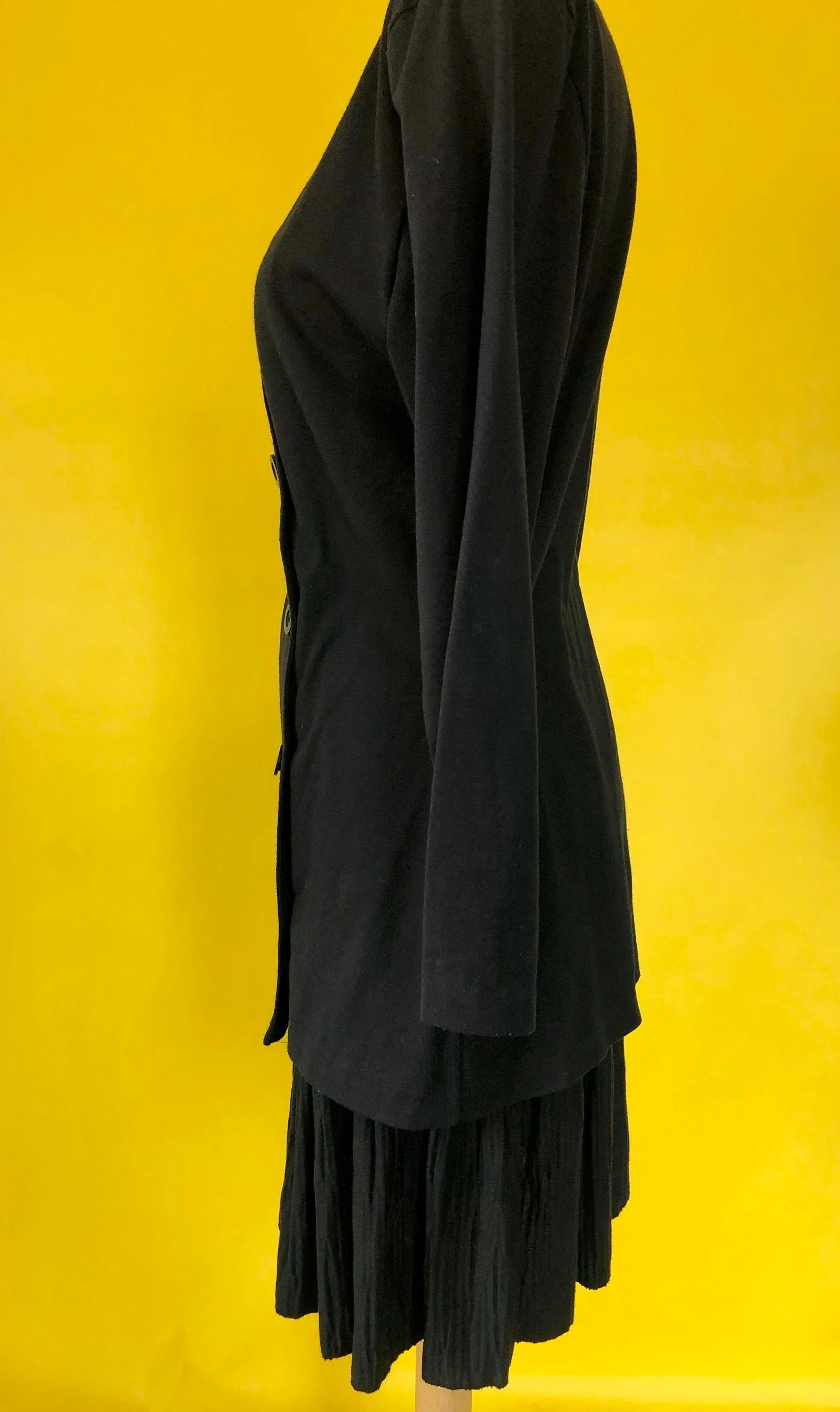 1990s 2 Pc Black Skirt Set