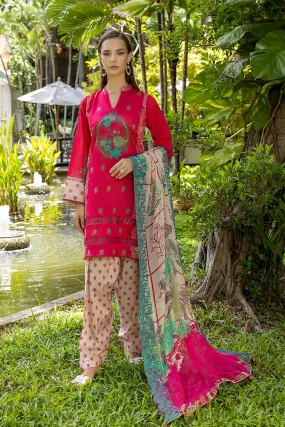 3 Pc Charizma Lawn Printed Suit with Embroidered Dupatta PEC22-75