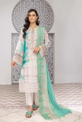 3 Pc Charizma Lawn Printed Suit with Embroidered Dupatta PEC22-78