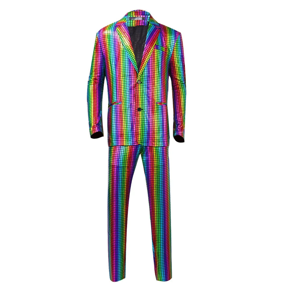 70S 80S Disco Cosplay Costume Outfits Halloween Carnival Party Suit