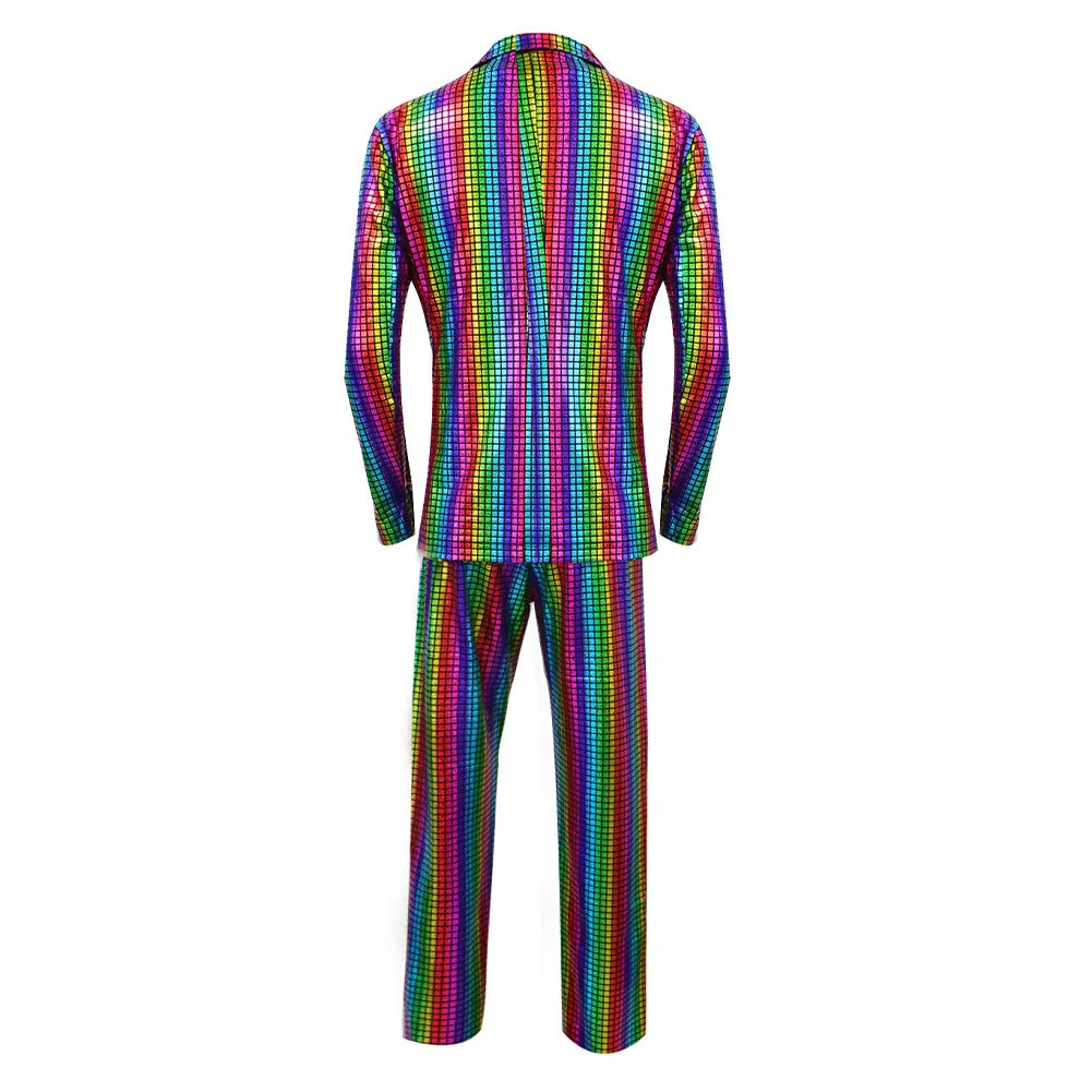 70S 80S Disco Cosplay Costume Outfits Halloween Carnival Party Suit