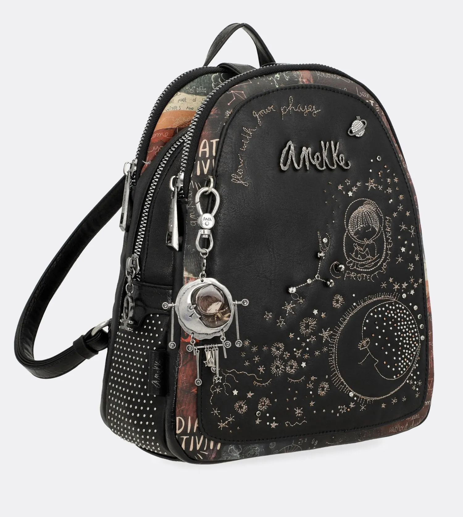 Adorable spirit triple zip backpack