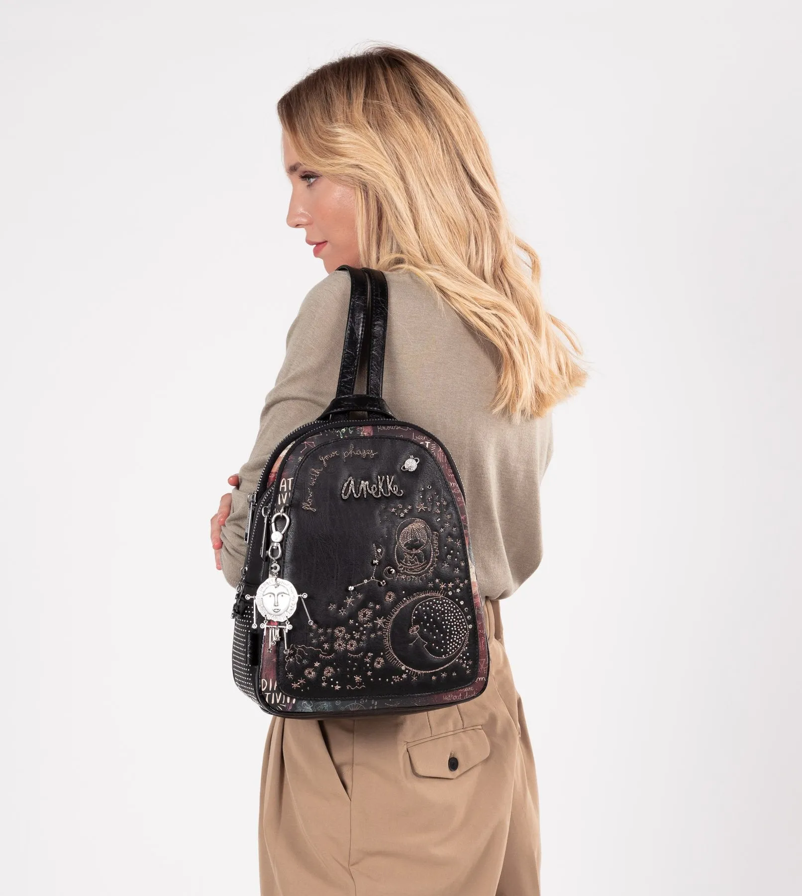 Adorable spirit triple zip backpack