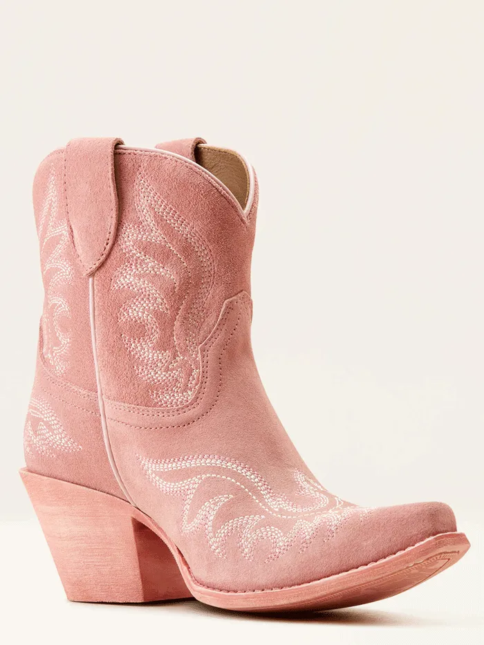 Ariat 10050900 Womens Chandler Western Boot Carnation Pink Suede