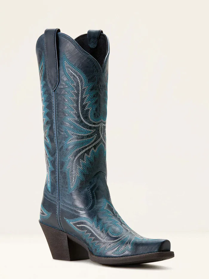 Ariat 10053787 Womens Round Up Collins Western Boot Fresh Denim