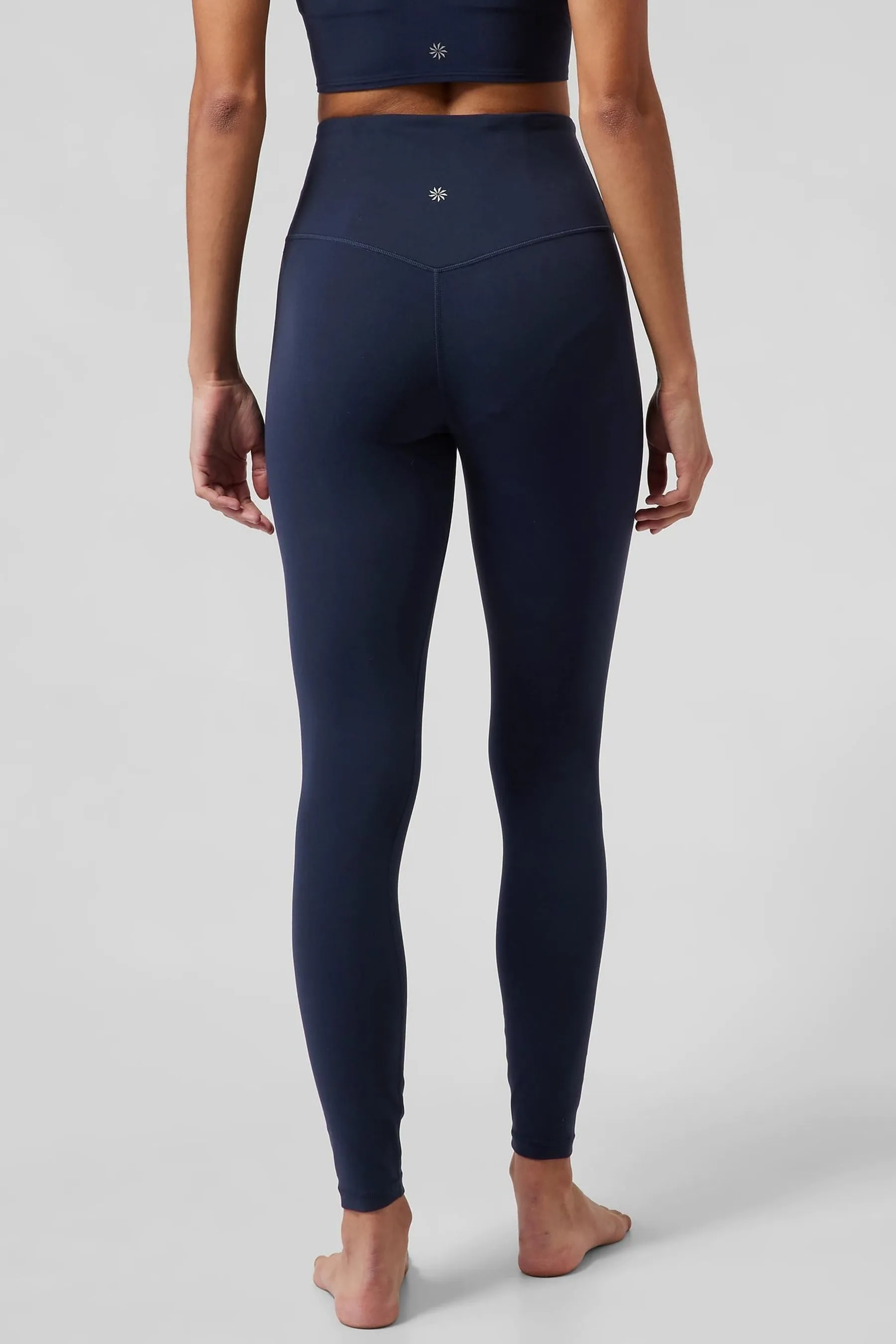 Athleta Blue Elation High Waisted Leggings