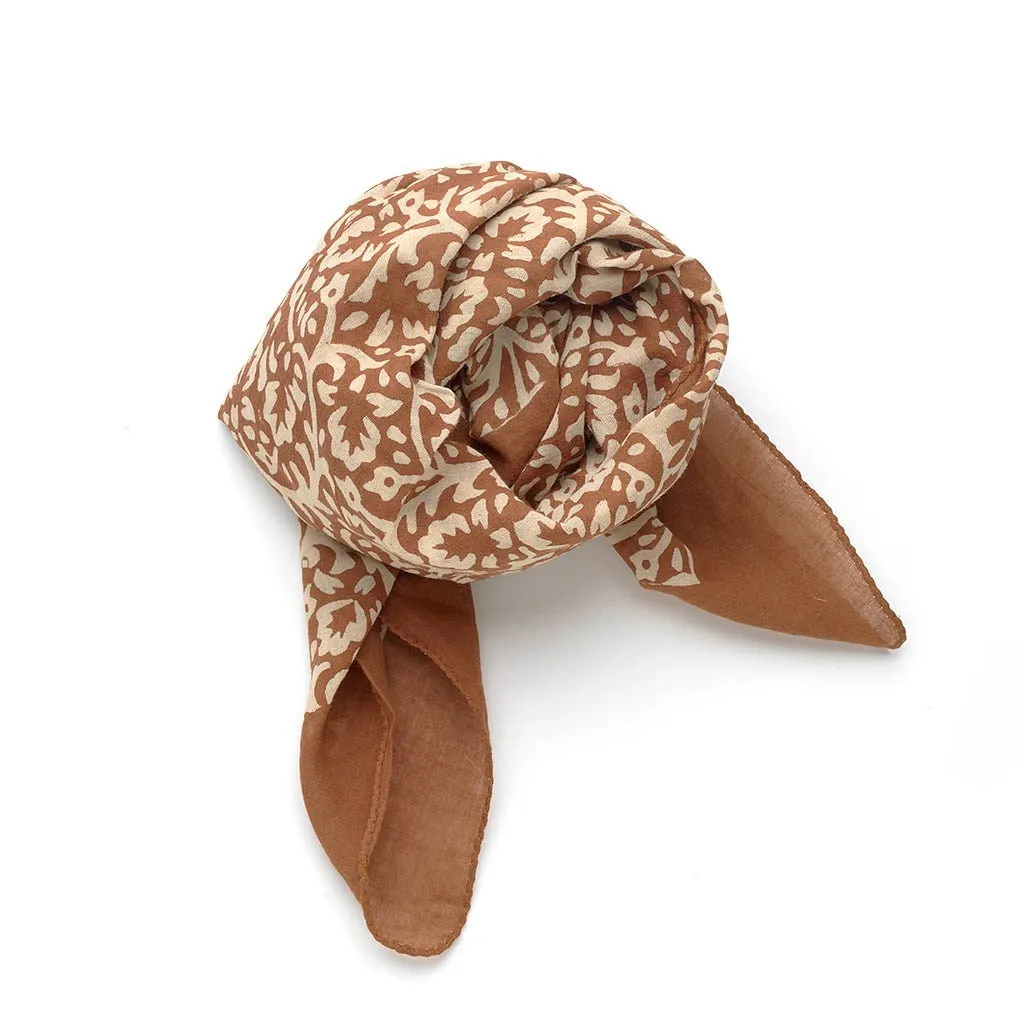 Bandana | Lace Flower in Burnt Sienna