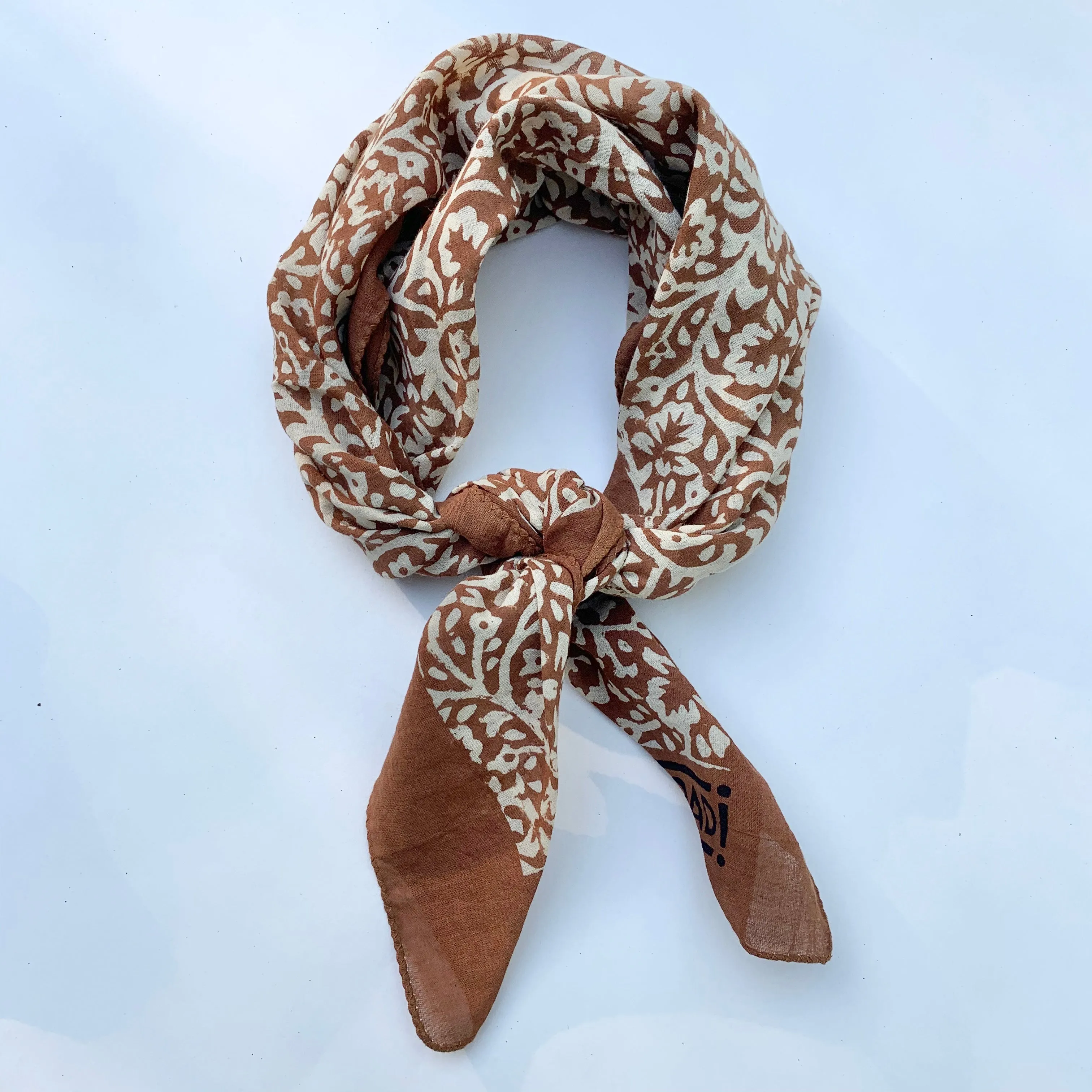 Bandana | Lace Flower in Burnt Sienna