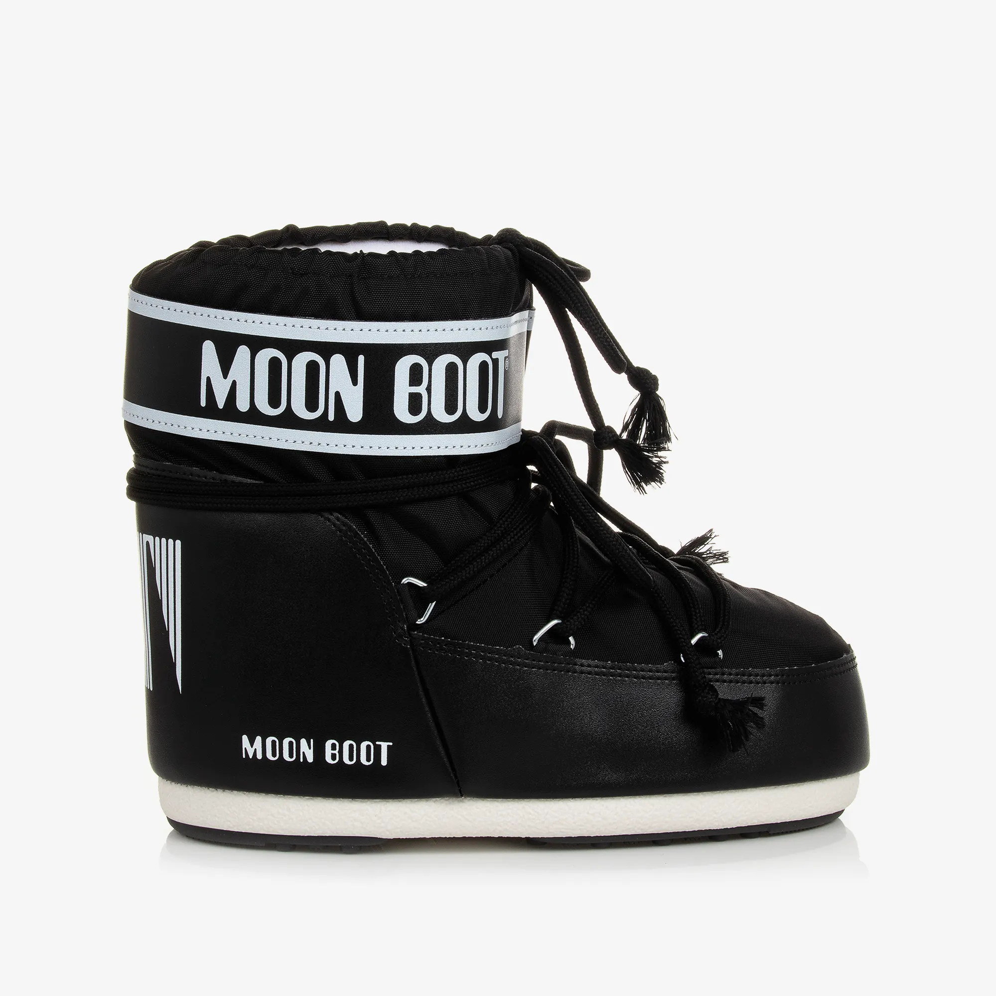 Black Icon Low Nylon Snow Boots