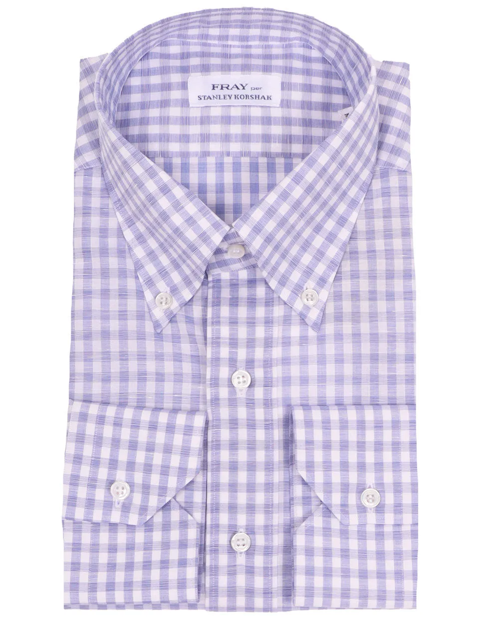 Blue and White Plaid Boston Sportshirt