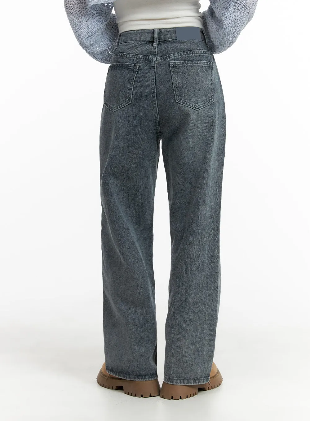 BlueBelle Washed Straight Jeans OM408