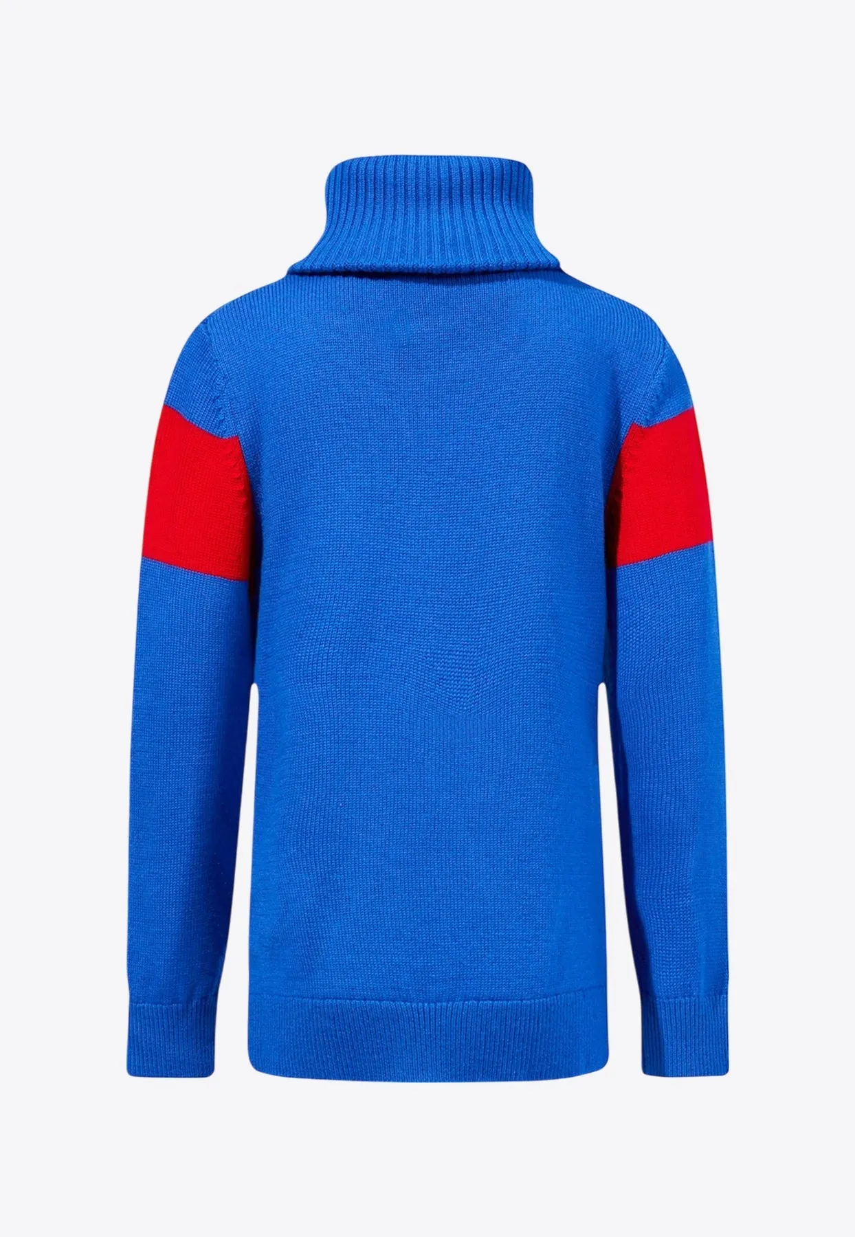 Boys Ski Intarsia Knit Turtleneck Sweater