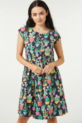 Cacti Smock Dress