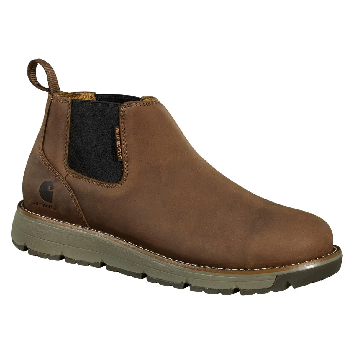 Carhartt Millbrook Water Resistant 4-inch Romeo Steel Toe Wedge Boot-Brown