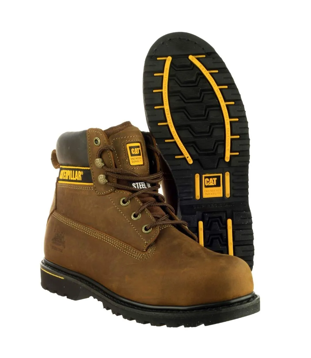 Caterpillar Holton S3 Safety Boot / Mens Boots / Boots Safety (Brown) - UTFS979