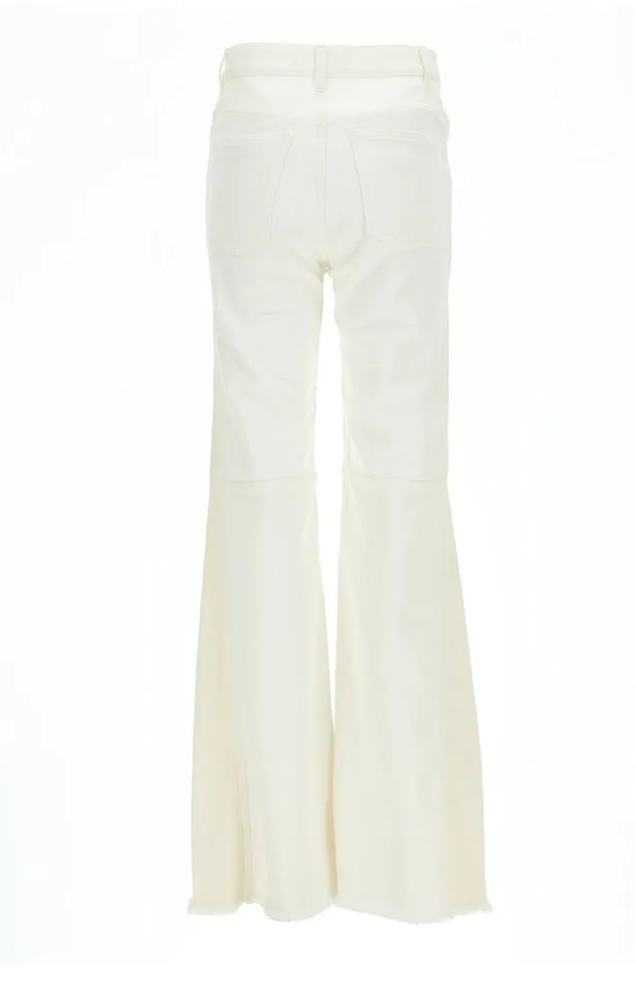 Chloé Frayed Edge Flared Jeans