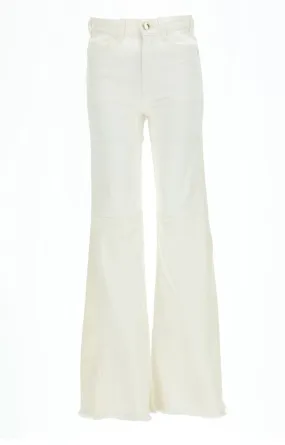 Chloé Frayed Edge Flared Jeans