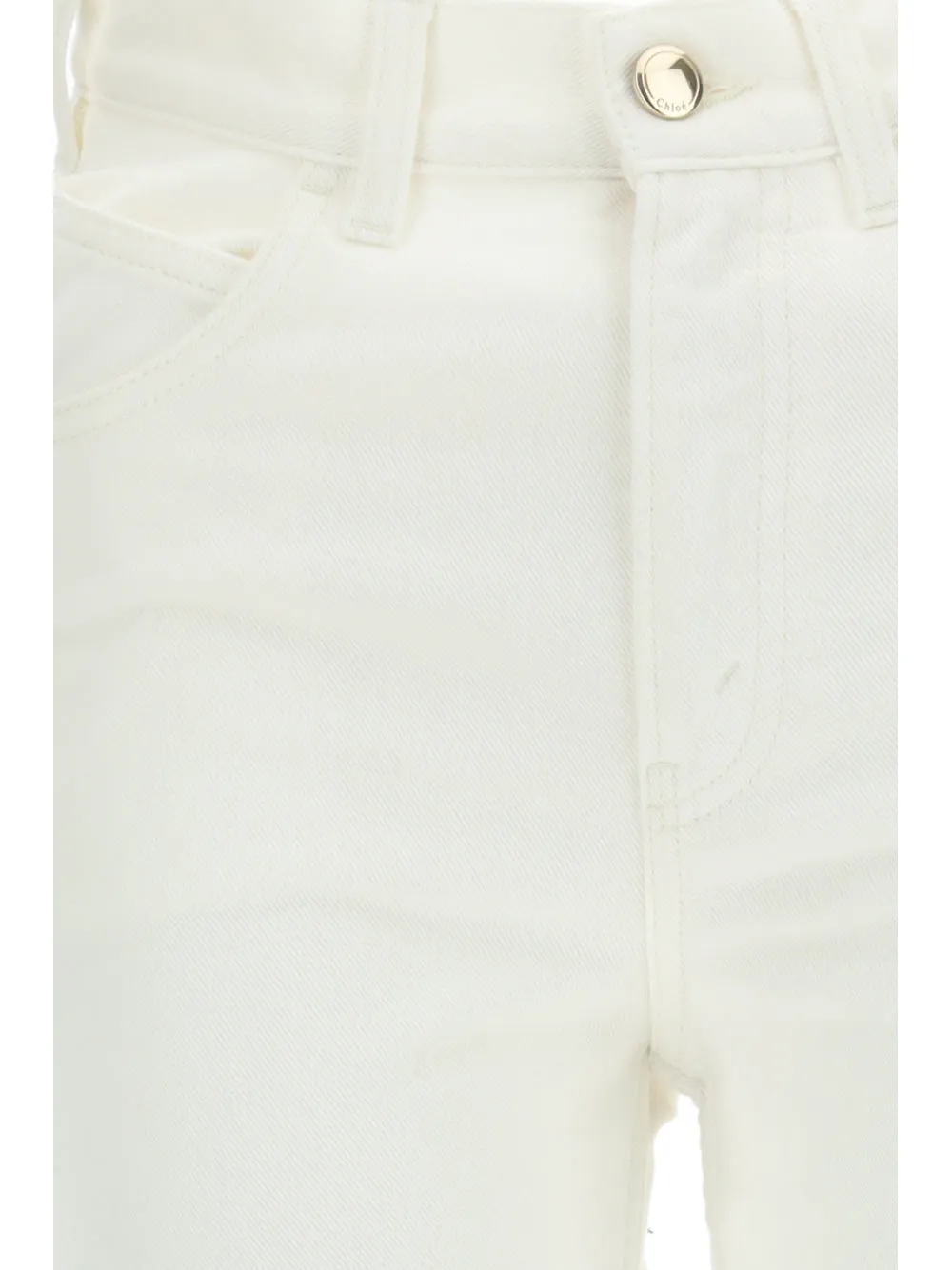 Chloé Frayed Edge Flared Jeans