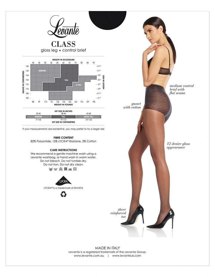 Class Control Brief Pantyhose