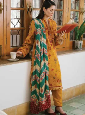 Coco By Zara Shahjahan Embroidered Khaddar Unstitched 3 Piece Suit - ZSJ21W ZR-01B