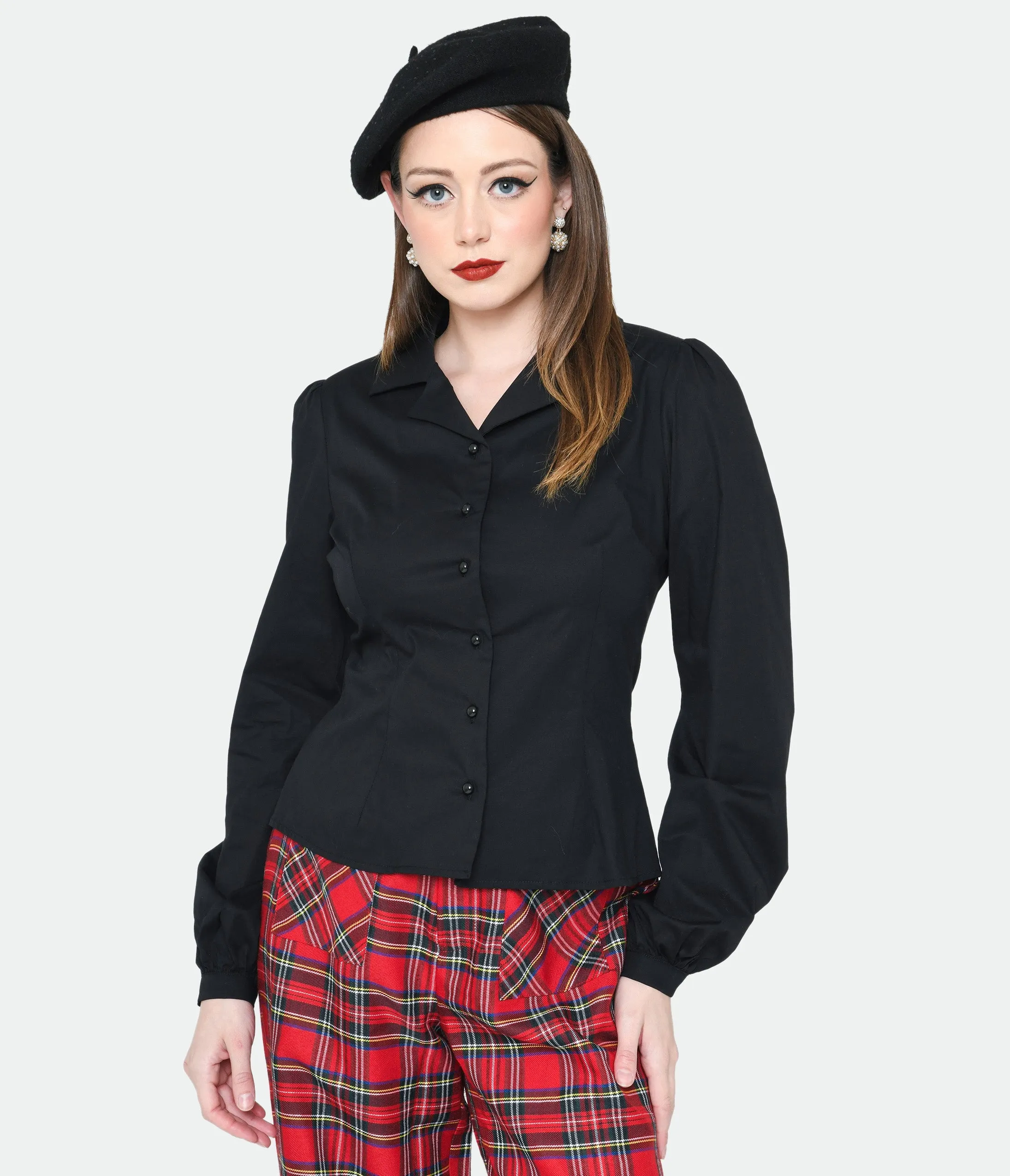 Collectif Black Jerry Blouse