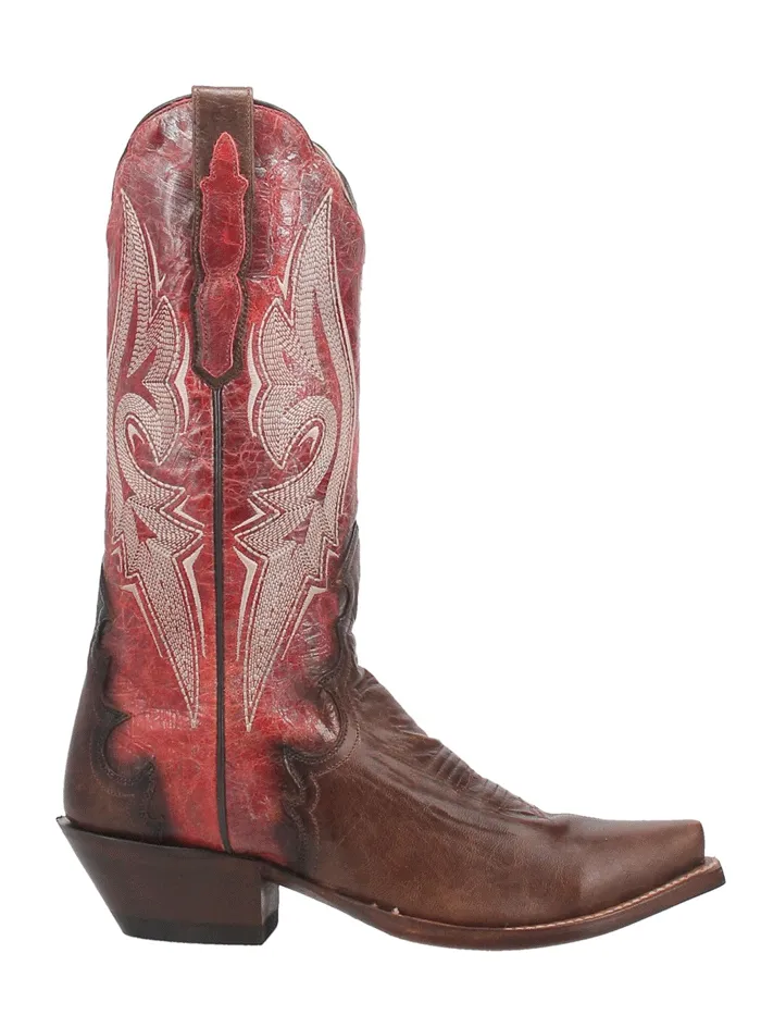 Dan Post DP4386 Womens Zoli Leather Boot Red - D