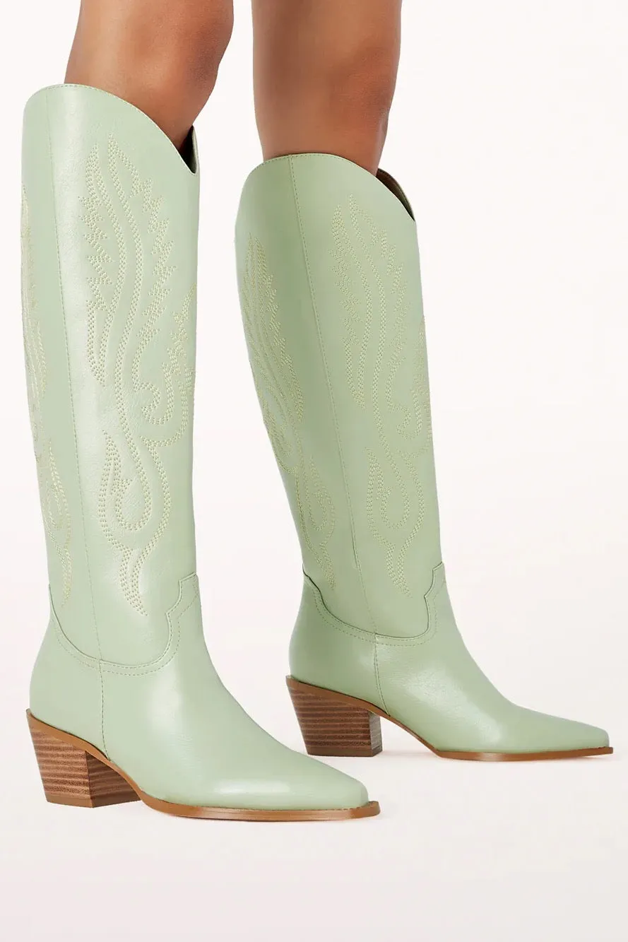 Darius Western Boot ~ Mint