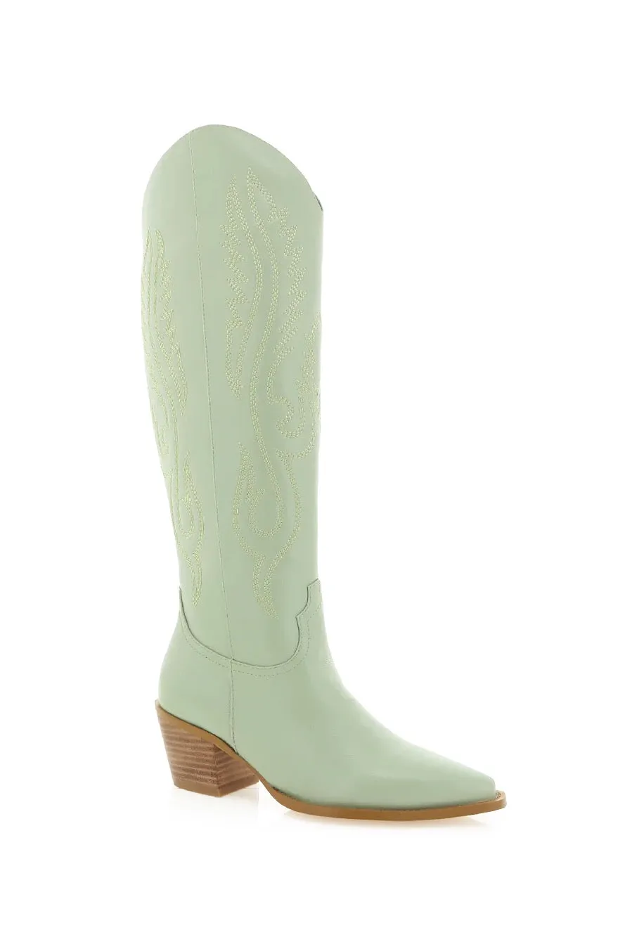 Darius Western Boot ~ Mint