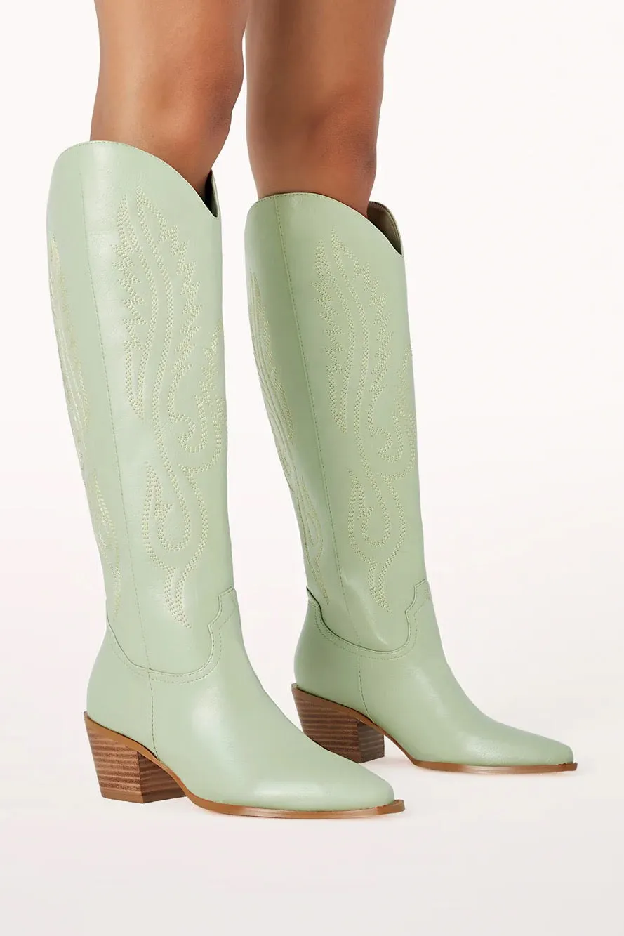 Darius Western Boot ~ Mint