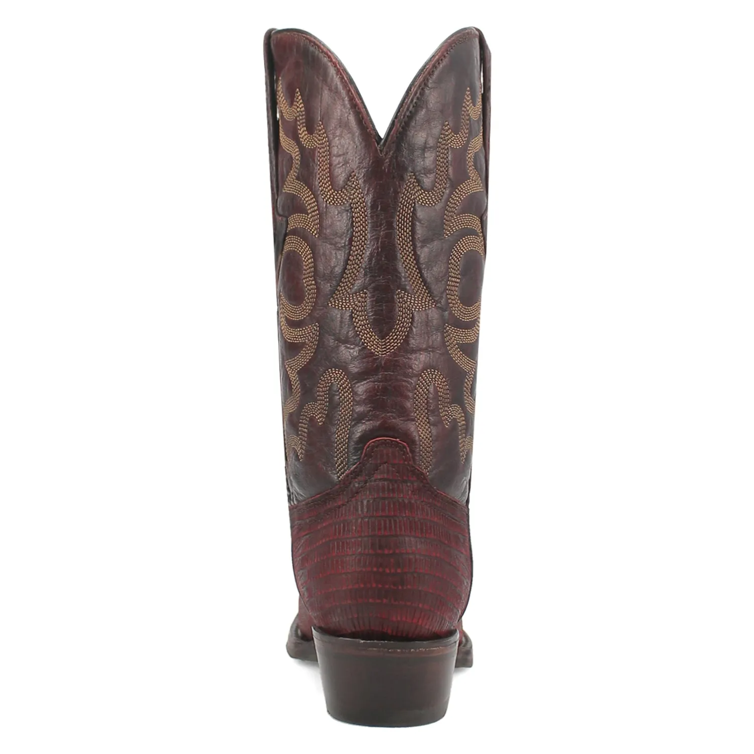 Dingo Mens The Duke Cherry Leather Cowboy Boots