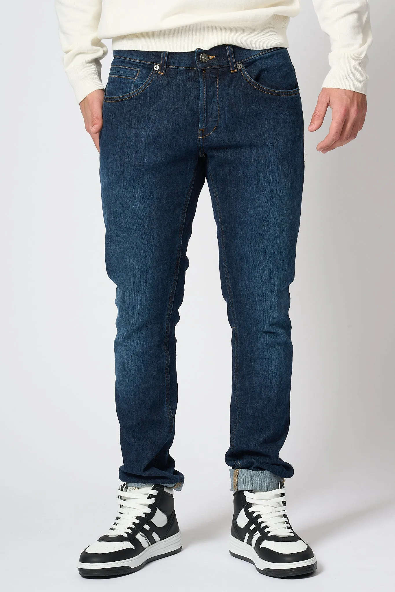 Dondup George Jeans Denim Scuro Uomo