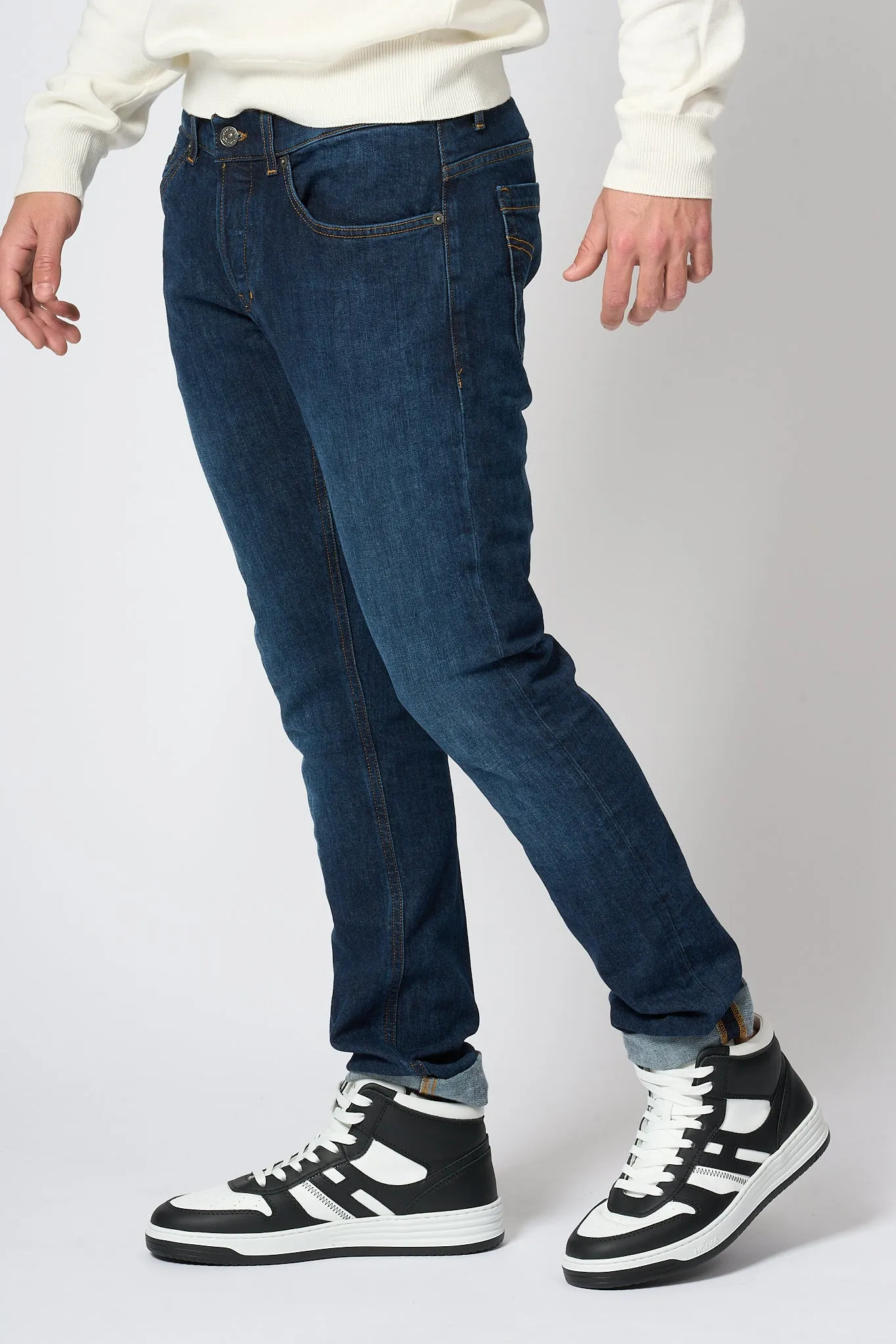 Dondup George Jeans Denim Scuro Uomo