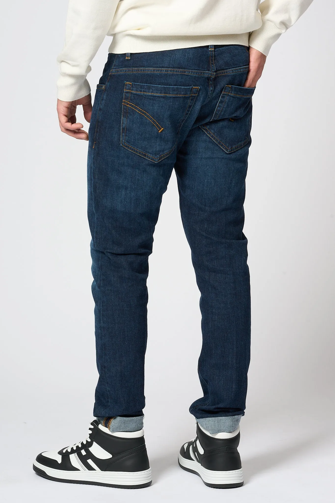 Dondup George Jeans Denim Scuro Uomo