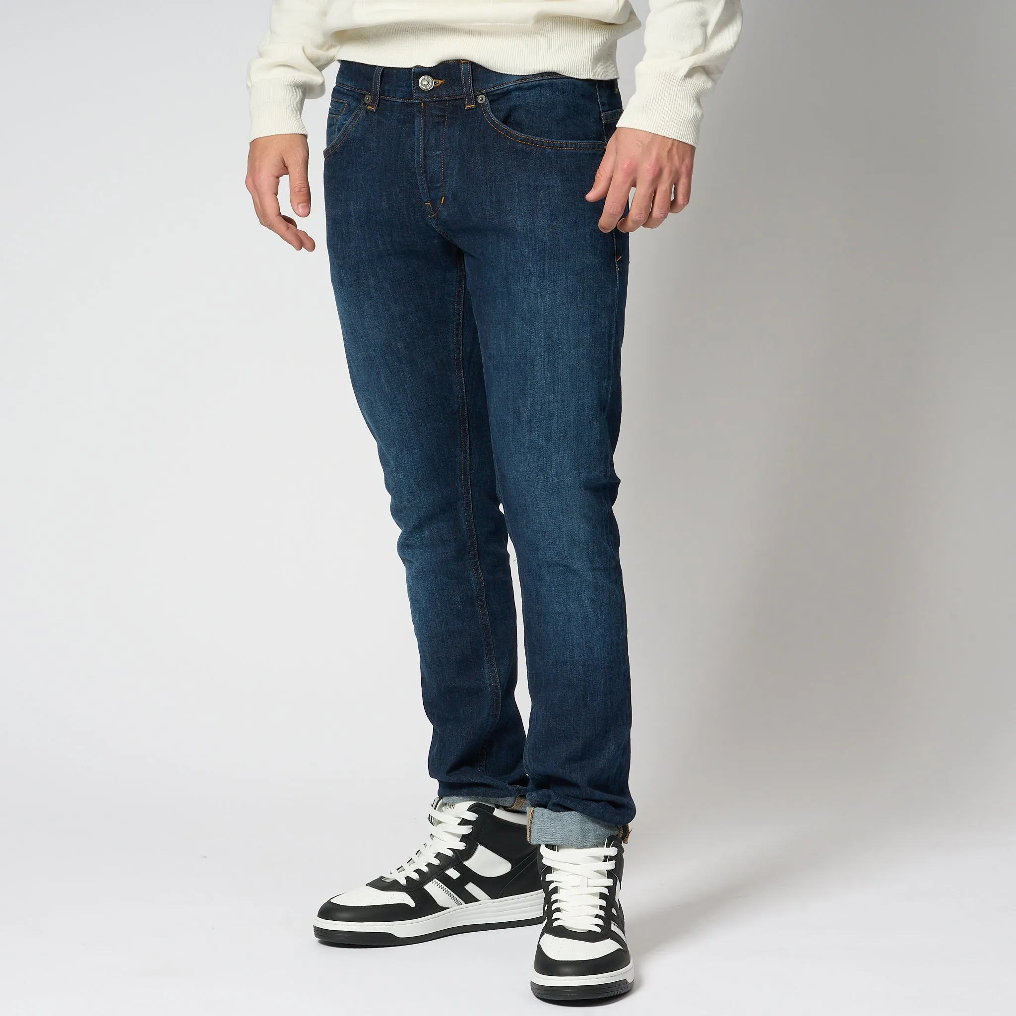 Dondup George Jeans Denim Scuro Uomo