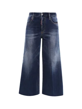 Dsquared2 Faded Wide-Leg Jeans