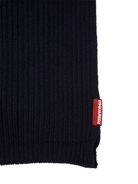 Dsquared2   Warmy wool knit scarf & hat set 