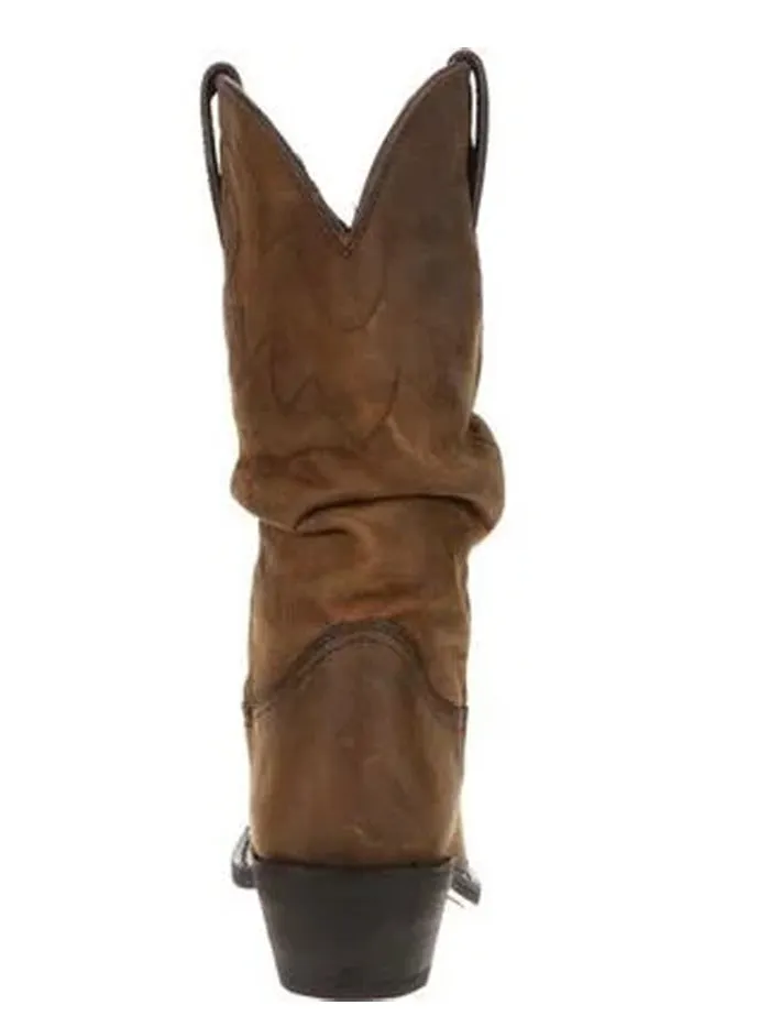 Durango RD542 Womens Slouch Western Boot Distressed Tan