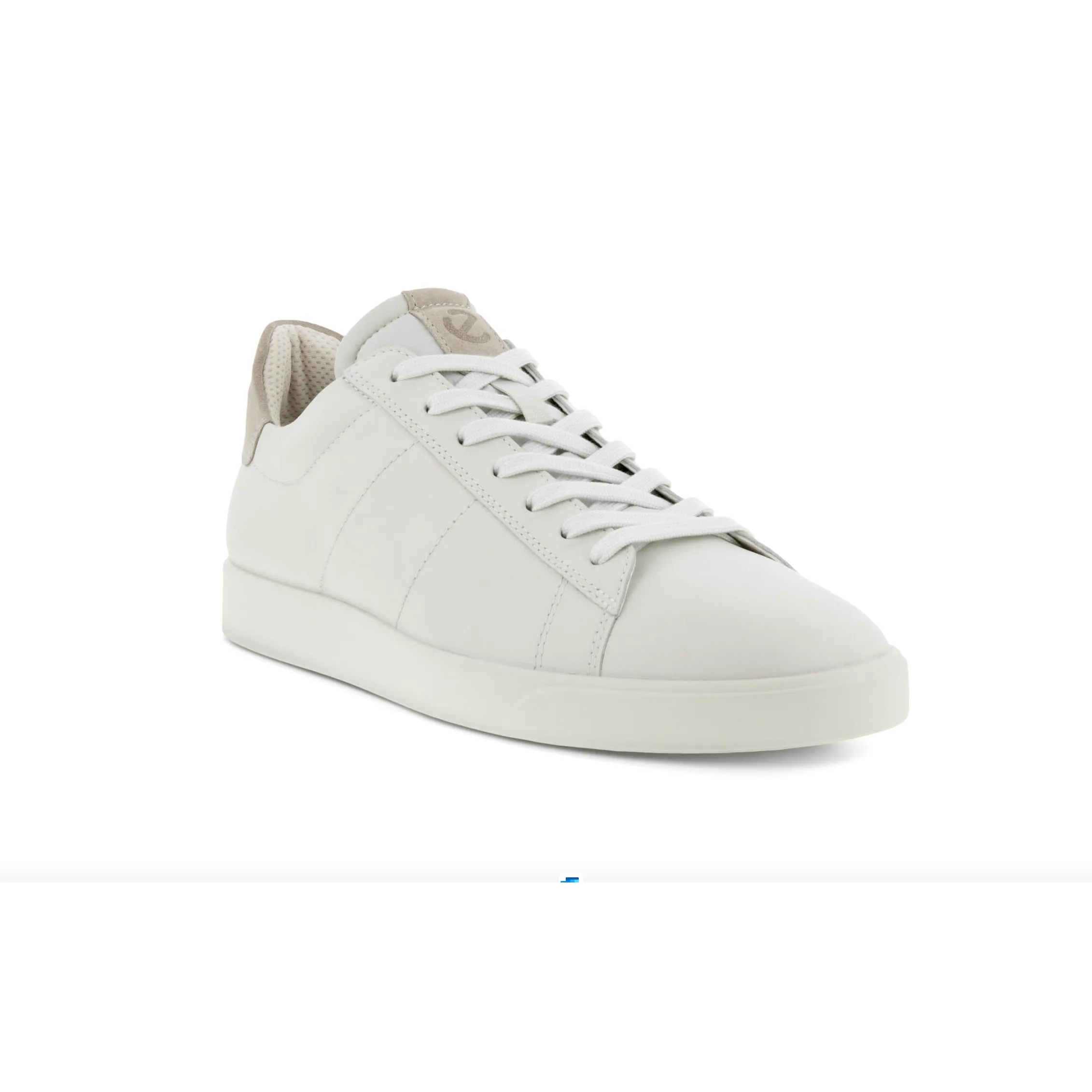 Ecco Men's Street Lite Sneaker in White Gravel