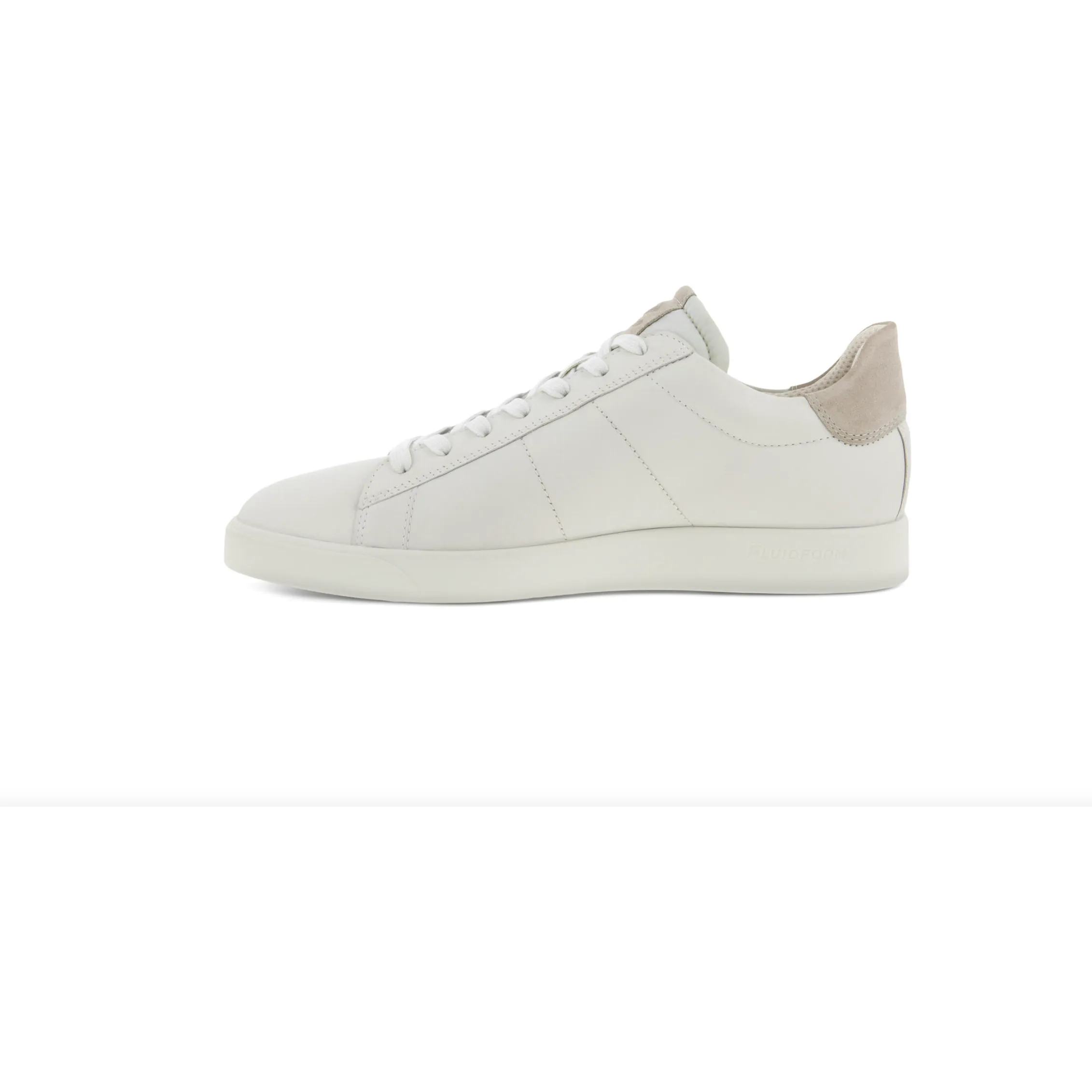 Ecco Men's Street Lite Sneaker in White Gravel