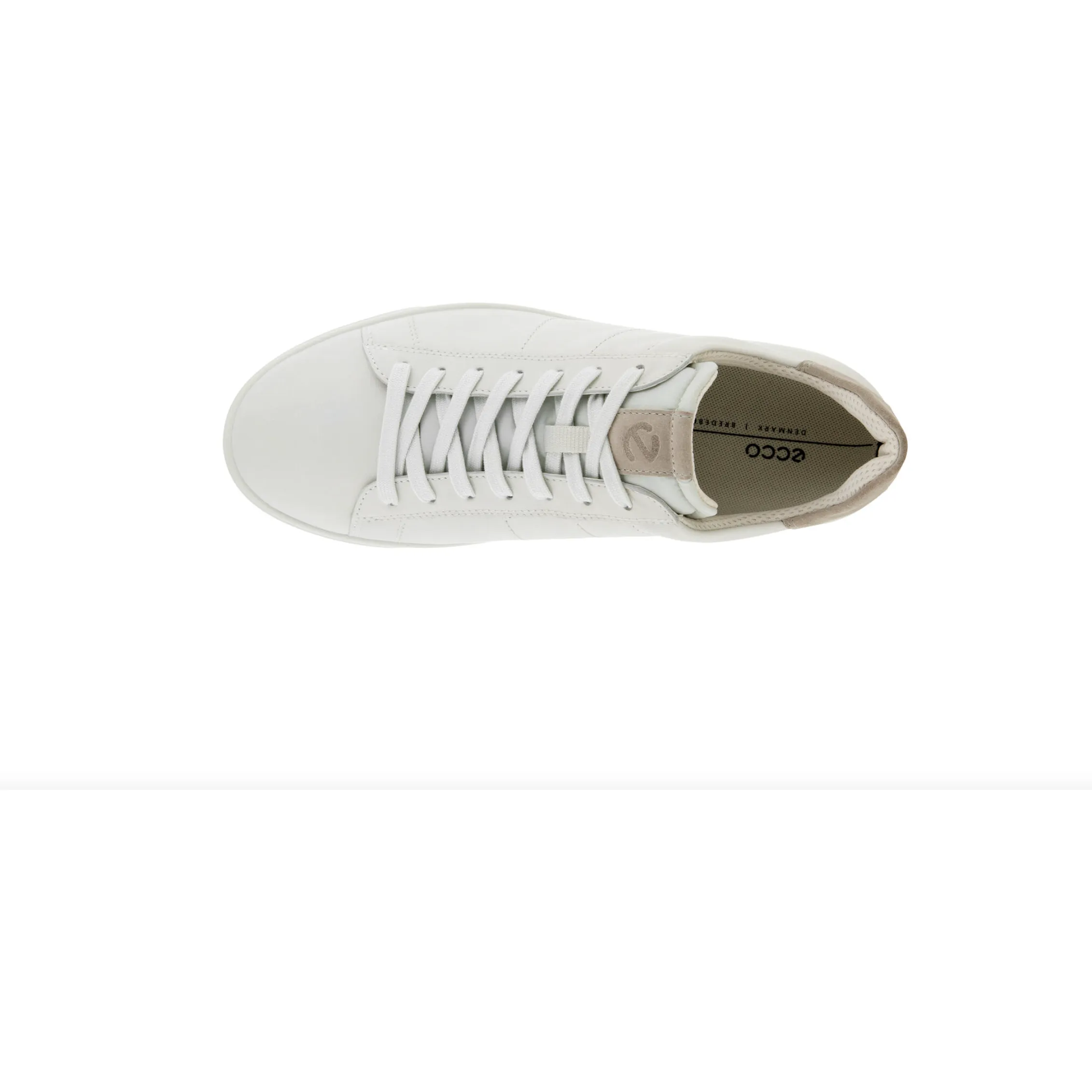 Ecco Men's Street Lite Sneaker in White Gravel