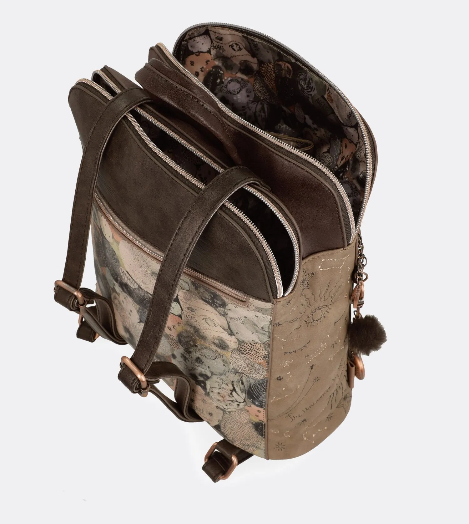 Elegant universe backpack for walks