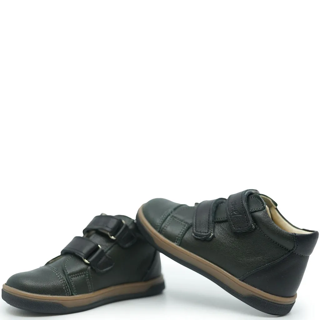 Emel Dark Green Velcro Baby Sneaker