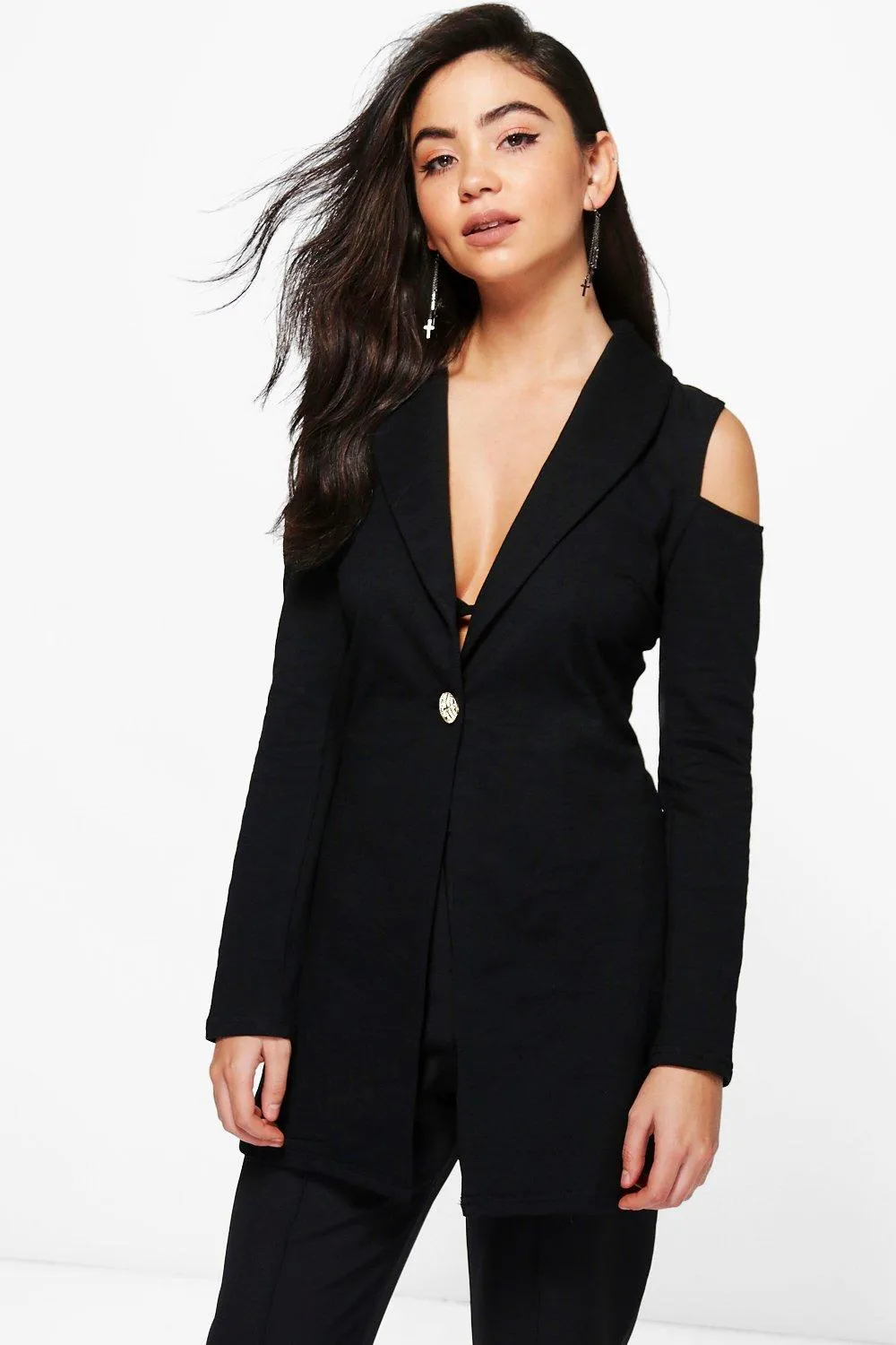 Emma Cold Shoulder Blazer