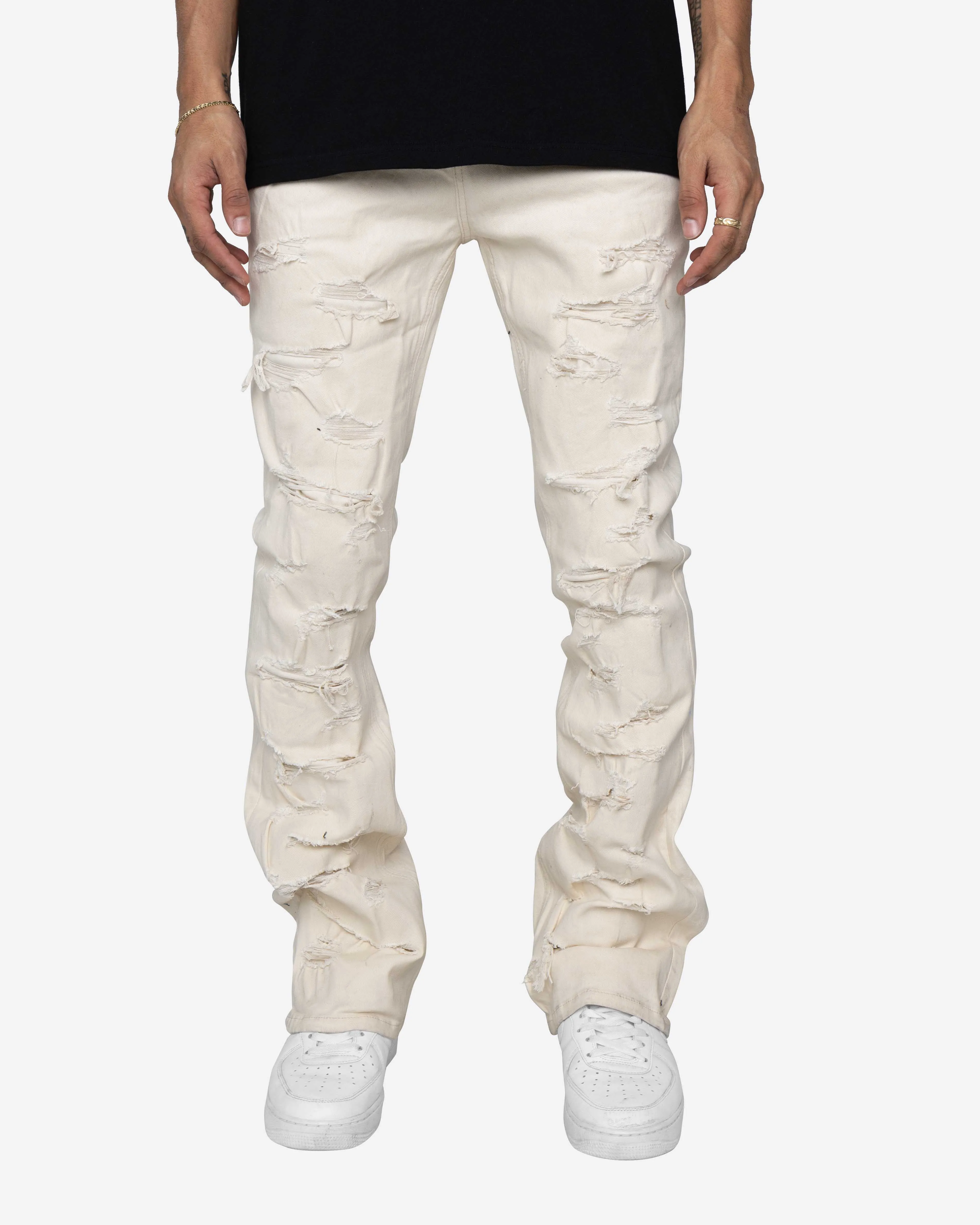 EPTM KENNY FLARE JEANS-CREAM