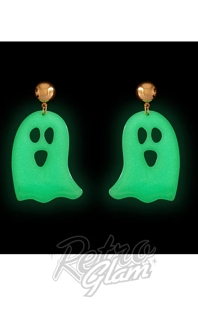 Erstwilder All Hallows' Eve Statement Drop Earrings 2 - Pumpkin left only