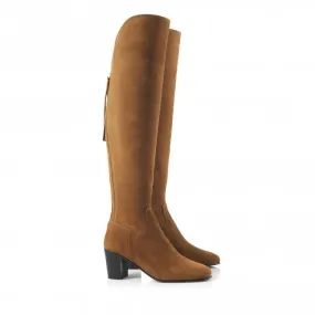 Fairfax & Favor Womens The Heeled Amira Boot in Tan Suede