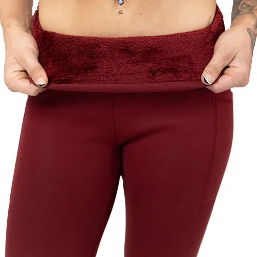 Fleece Lined Leggings | Merlot