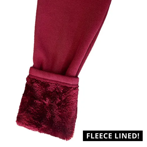 Fleece Lined Leggings | Merlot