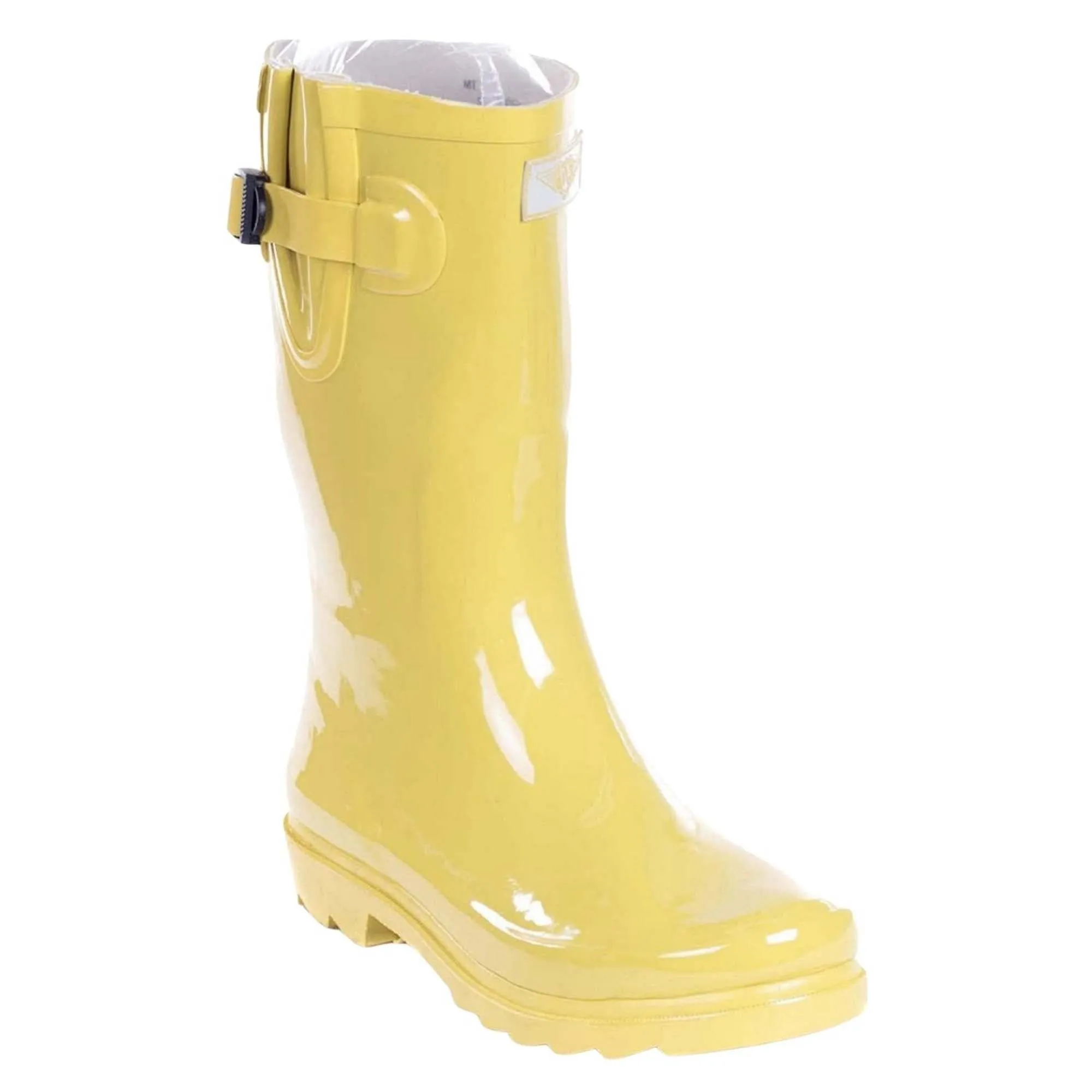 Forever Young Women's Mid-Calf Solid Color Rubber Rain Boots