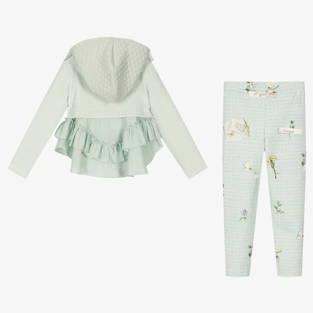 Girls Mint Green Leggings Set